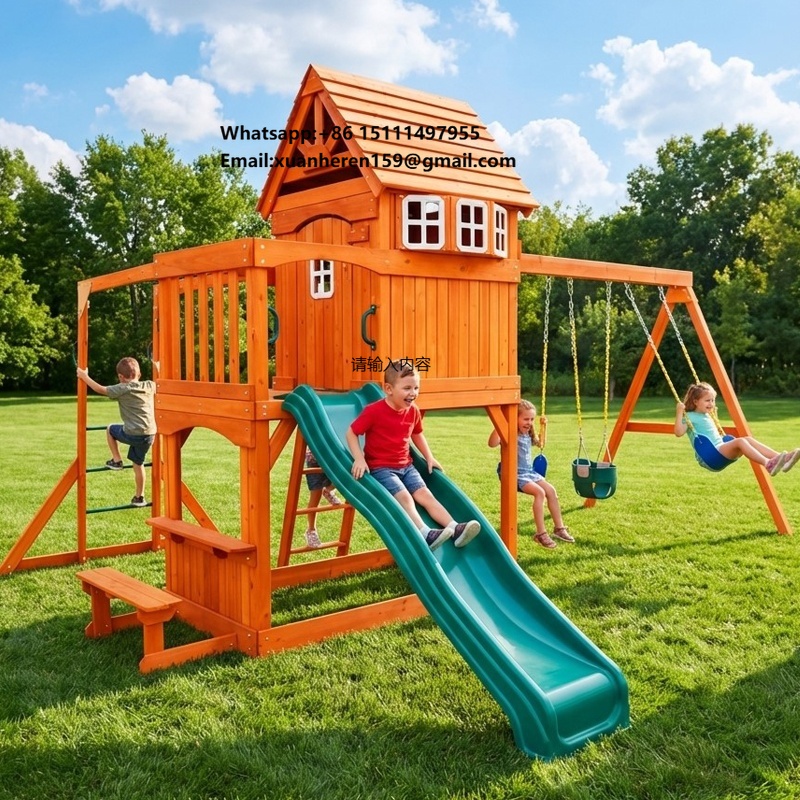 Kids Outdoor Climbing Frame - Large Outdoor Amusement Equipment Children Toy
