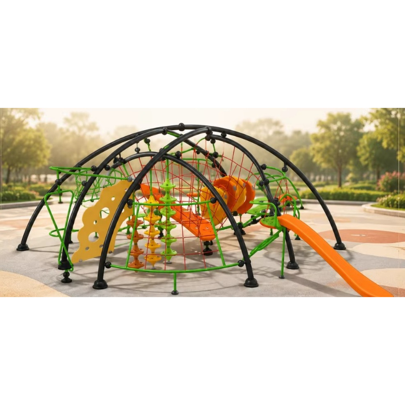 Kids Outdoor Climbing Frame - Climbing Frame, Outdoor Rope Dome, Play