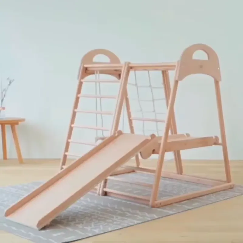 Kids Outdoor Climbing Frame - for Kids Montessori Wooden Kindergarten Outdoor