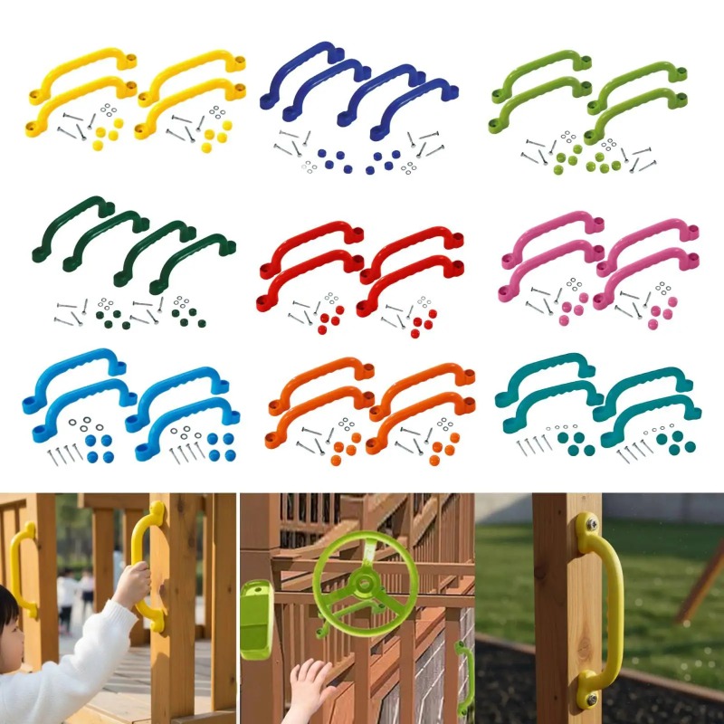 4 Pieces Climbing Frame Handle - Kids Outdoor Climbing Frame ulasan dan harga
