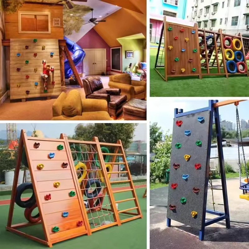 10Pcs Rock Climbing Rock Wall  - Kids Outdoor Climbing Frame ulasan dan harga