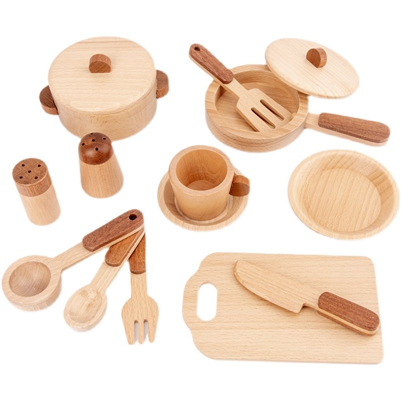 Maoduo Toys Beech Wooden Kids  - Kids Outdoor Kitchen Accessories ulasan dan harga