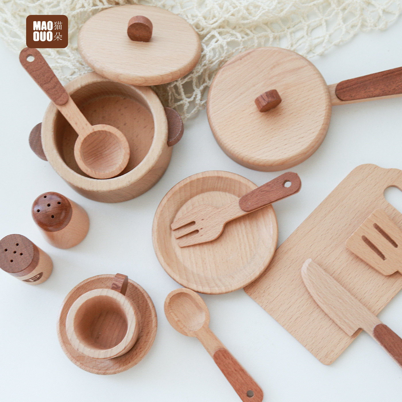 Maoduo Toys Beech Wooden Kids  - Kids Outdoor Kitchen Accessories ulasan dan harga