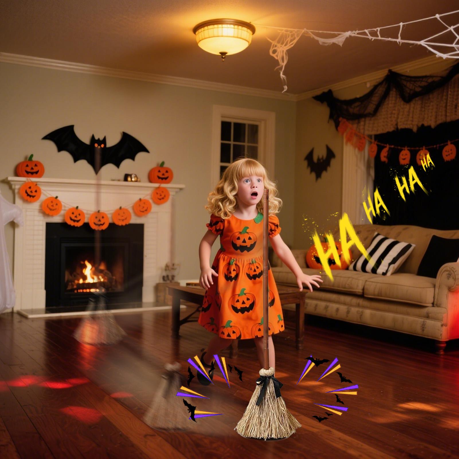 Witch Broom Battery Powered Fu - Kids Outdoor Broom ulasan dan harga