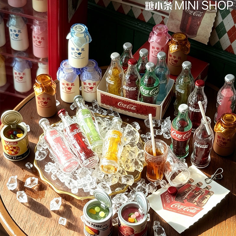 Mini Cola Milk Bottle Set 6 Co - Kids Outdoor Kitchen Accessories ulasan dan harga