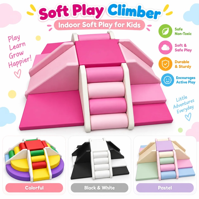 Colorful White Pink Red Beige  - Kids Outdoor Area ulasan dan harga