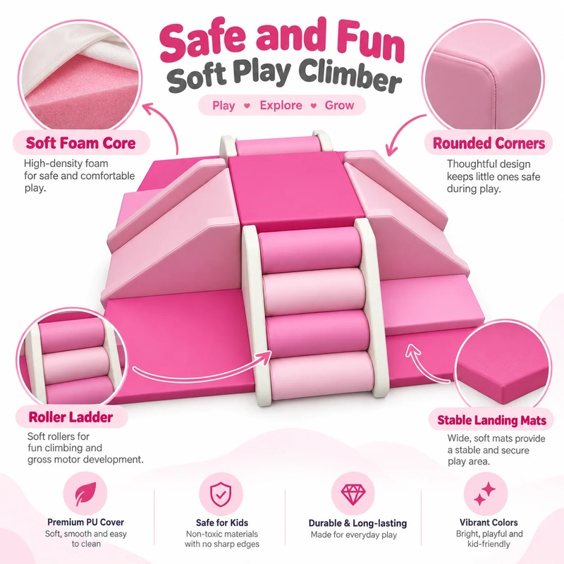 Colorful White Pink Red Beige  - Kids Outdoor Area ulasan dan harga