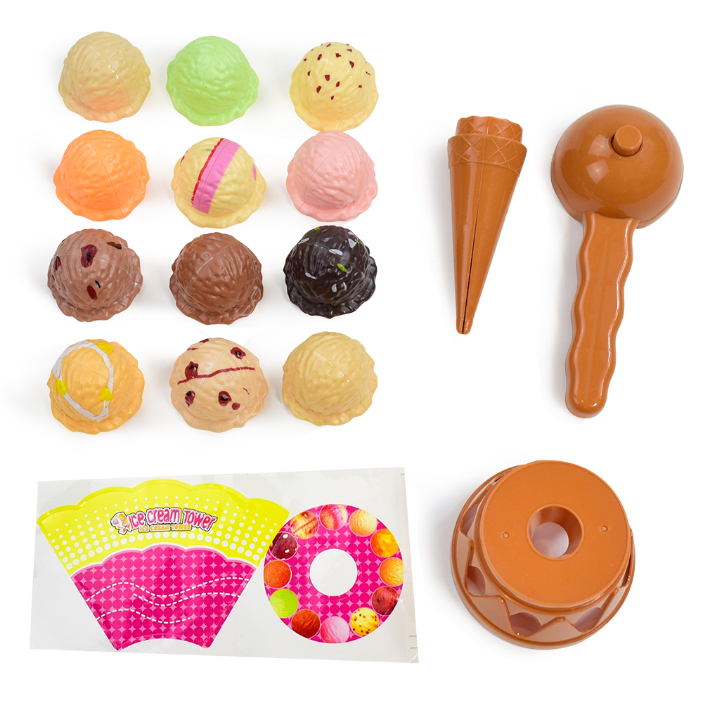 Children's Ice Cream Stacking  - Kids Outdoor Kitchen Accessories ulasan dan harga
