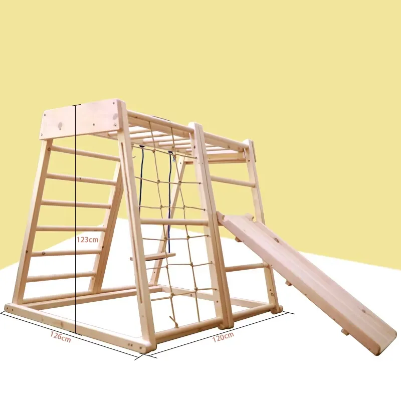 for Kids Montessori Wooden Kin - Kids Outdoor Climbing Frame ulasan dan harga